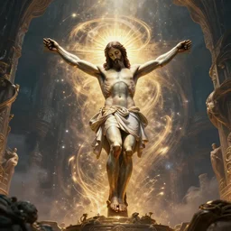 the second coming of jesus christ, realistic 4 k octane beautifully detailed render, 4 k post - processing, highly detailed, intricate complexity, epic composition, magical atmosphere, cinematic lighting, masterpiece, ultra hd