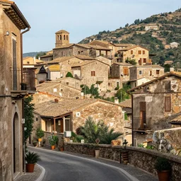 photo of an small cozy italian town