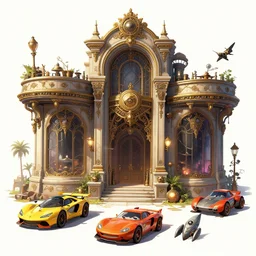steampunk baroque concept design mad max cars rocket league, art gta 5 cover, official fanart behance hd artstation by jesper ejsing, by rhads, makoto shinkai and lois van baarle, ilya kuvshinov, ossdraws, that looks like it is from borderlands and by feng zhu and loish and laurie greasley, victo ngai, andreas rocha, john harris