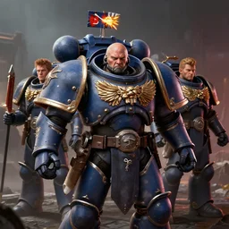 portrait of warhammer 4 0 0 0 0, 8 k uhd, unreal engine, octane render in the artstyle of finnian macmanus, john park and greg rutkowski
