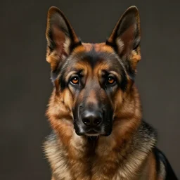 a german shepherd as hawkeye, concept art, detailed face, fantasy, highly detailed, cinematic lighting, digital art painting by greg rutkowski
