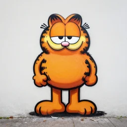 garfield painted by banksy