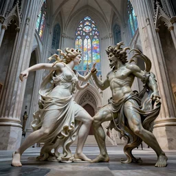 cgsociety psychological psychedelic apophasis apophasis fractal prismatic victo ngai intricate hyperrealism photo - realistic lifelike interpretation of the greek goddess lyssa fighting the goddess mania in a greek art nouveau architecture gothic cathedral apophasis shintaro kago godmachine wide lens