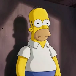cinematic film still of Homer Simpson in the movie The Matrix