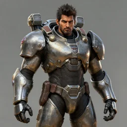 an portrait man india in the assault powered armor, style game square enix life, trending on artstation, painted by greg rutkowski, render naughty dog, octane render, detailed