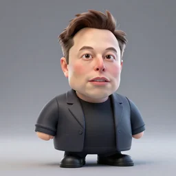 Elon Musk 3D render