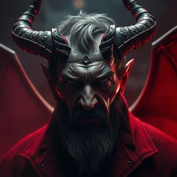 hyper realistic portrait of viktor orban depicted as the devil with horns and hoofs, red mist in hell, gorgeous lighting by kim jung giu weta studio, mucha, bautista and norman rockwell and greg rutkowski and tom bagshaw and james gurney and lucasfilm