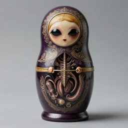 xenomorph nesting doll, by h. r. giger.
