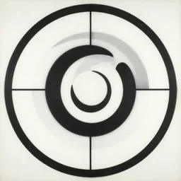 a minimalistic geometric painting, circles, arcs, by robert delaunay endless rhythm