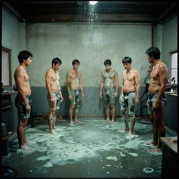 8 k, medium size room with figure film still 1 9 9 2 industrial skin water mold