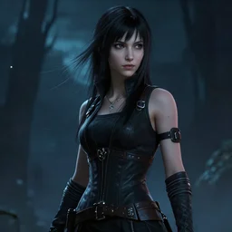 a girl from final fantasy live action, movie still from the matrix evocative, mystical night, very very very very detailed, award winning, masterpiece digital painting by greg rutkowski, alex grey, artstation, 4 k wallpaper