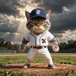 baseball cat angry