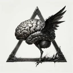 anthropomorphic triangle brain in edgy darkshadowiron bird of paradise, intricate, elegant, highly detailed animal monster, digital painting, artstation, concept art, smooth, sharp focus, illustration, art by artgerm, dwayne barlowe, trending on artstation and greg rutkowski and alphonse mucha, 8 k