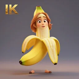 full body pose, anthropomorphic ripe banana character, with the face of emma stone!!!, relaxed, extremely detailed, 8 k, octane render, trending in artstation, cinematic lighting, studio quality, smooth render, unreal engine 5, by pixar and tom bagshaw, overwatch, full body, true anatomy!!