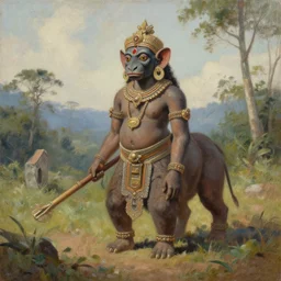 a realistic painting of a hendrojilaqwar