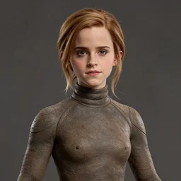 high quality, a hybrid of clayface's body and emma watson's head