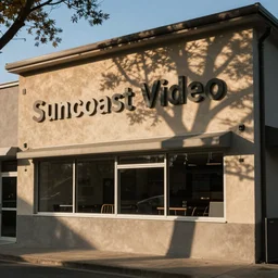 the exterior of a Suncoast Video
