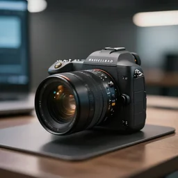 a computer from the future, clear focus, bokeh effect, high res, hasselblad, dslr, professional, cinematic