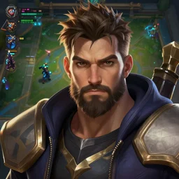 todd howard as a character in the game league of legends, with a background based on the game league of legends, detailed face