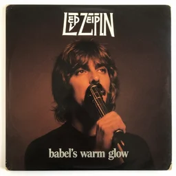the cover of a 1 9 7 5 led zeppelin album titled'babel's warm glow'