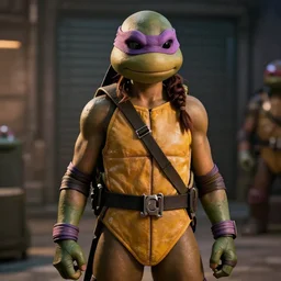 april o'neil from the teenage mutant ninja turtles as a real person, photorealistic, cinematic