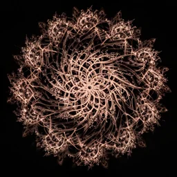oled dark fractal mandala