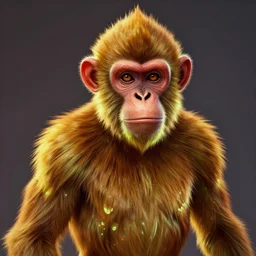 glowwave portrait of monkey, borderlands 3, au naturel, hyper detailed, digital art, trending in artstation, cinematic lighting, studio quality, smooth render, unreal engine 5 rendered, octane rendered, art style by klimt and nixeu and ian sprigger and wlop and krenz cushart.