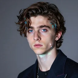 Valetina_Remenar!! semi realistic!! Timothee Chalamet! Xray melting colors!!
