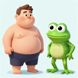 Fat Chuck vs. pepe frog