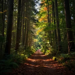 a professional photographic view picture of an alley in a forest, photographic filter unreal engine 5 realistic hyperdetailed 8 k ultradetail cinematic concept art volumetric lighting, very beautiful scenery, very realistic effect, hd, hdr, cinematic 4 k wallpaper, 8 k, sharp focus, octane render, ultra detailed, high resolution, artstation trending on artstation in the style of albert dros glowing rich colors powerful imagery