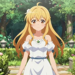 isekai extremely cute anime girl in an roman garden, stylized, beautiful lineart, line weight, depth focus, rankings pixiv, artstation, chromatic aberration, noise, soft lighting, srgb, 4 k, hdr, cinematic, by atlas games, nitroplus, ilya kuvshinov, ross tran, leyendecker, wlop, guweiz