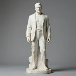 walter white full body marble sculpture