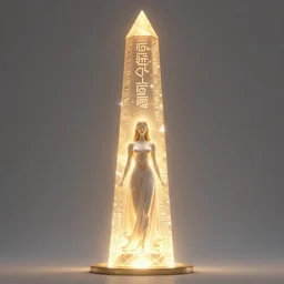 priestess of light standing a glowing obelisk etched with burning inscriptions, fantasy art by marc simonetti, artgerm, artstation, celestial mountain grove, moonlight, sylvain sarrailh