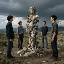 photorealistic by michael komarck, greg rutkowski, victo ngai, artgerm and j. dickenson, inter - agentic collective intelligence exhibits emergent processes
