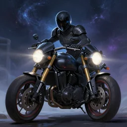 cosmic ghost rider, fantasy art, digital painting, cinematic shot