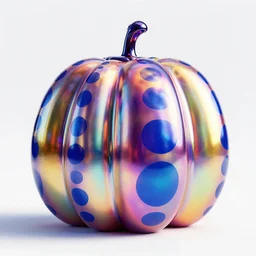 chrome anodized iridescent graffiti, colorfull, chromium steel, volumetric light, by yayoi kusama, 8 k, octane render
