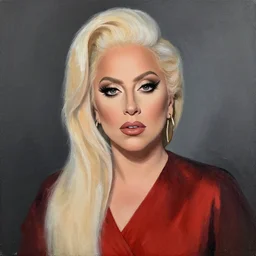 lady gaga painted by michelangelo