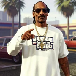 a screenshot of snoop dogg in grand theft auto v, 3 d, unreal engine, 4 k uhd, rtx, dlss,