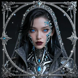 elite cyborg technomancer bladerunner portrait ornate ultra detailed sparkling by Ayami Kojima