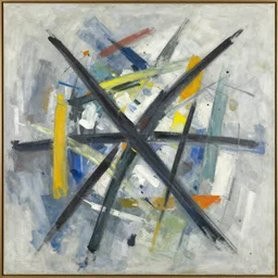 painting by georges mathieu, tachisme, lyrical abstraction, action painting