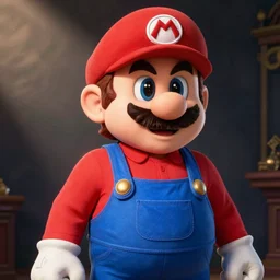 italian man in mario suit