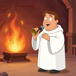 uncle junior soprano preaching about the eternal hell fire cartoon series n 9