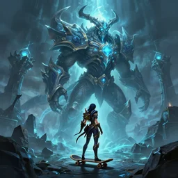 mount epic darkwater skate screenshot world of warcraft mounts worldboss bioluminecant light concept sketch art and by feng zhu alena aenami artworks in 4 k beeple, by thomas kinkade heartstone overwatch blizzard 3 d rtx hdr