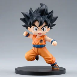 an action figure of anime chibi boy character in dynamic pose, high detail, studio lighting, sigma 7 5 mm, masterpiece, artstation, statue