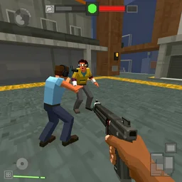 ltj bukem npc in deus ex giving you dj training, 9 0 s first person shooter, low poly, gameplay screenshot