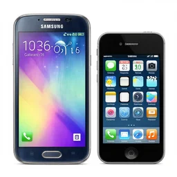 samsung galaxy s 2 2 hybrid with a iphone 5 s with ios 1 6