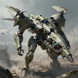 military drone mecha, with buzzsaw, futuristic, apocalyptic, by jon aaron kambeitz, katsuhiro otomo, heng z, concept art, insanely detailed, raytracing, octane, unreal engine, trending on artstation