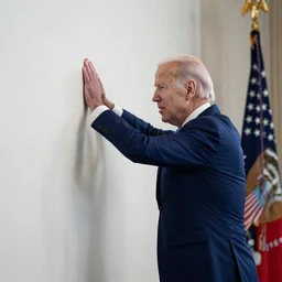 joe biden punching wall, cinema still