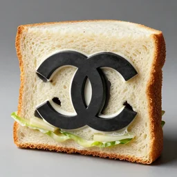 a sandwich in the style of m. c. escher