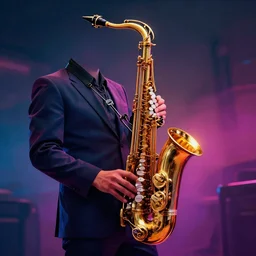 saxophone, epic retrowave art, hyperrealistic, trending on art station